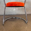 Orange & Chrome Side Chair