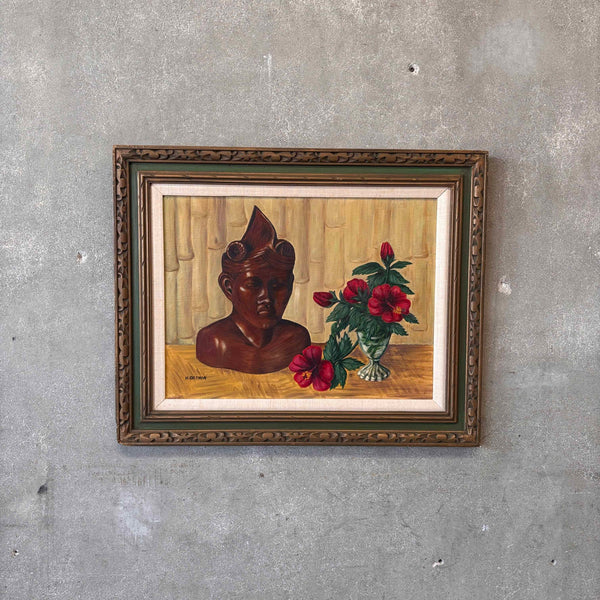 1960's Oil Painting "Javanes Head"