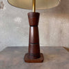 Vintage Hand Turned Wooden Lamp