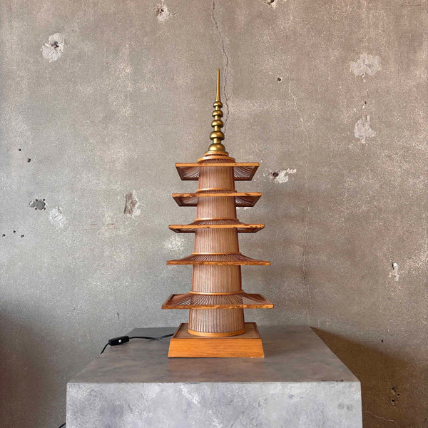 Mid Century Pagoda Lamp