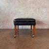 Mid Century Ottoman On Casters