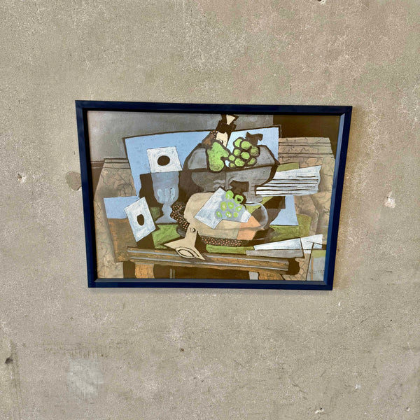 Vintage Georges Braque "Still Life" Wood Framed Dine Art Print