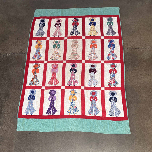Vintage 1940's "Ladies" Quilt
