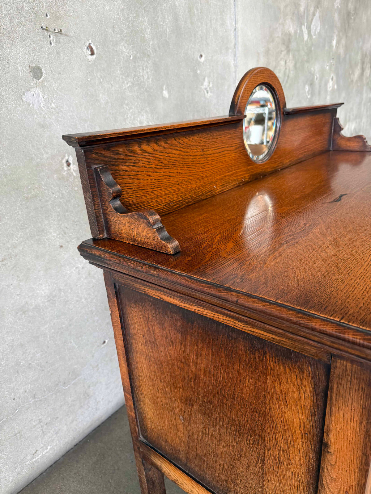 Antique Oak Sideboard C. 1920s "As-Is"