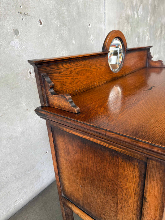 Antique Oak Sideboard C. 1920s "As-Is"