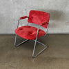 All Original 70's Steelcase Cantilever Chair In Burnt Orange