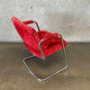 All Original 70's Steelcase Cantilever Chair In Burnt Orange
