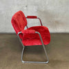 All Original 70's Steelcase Cantilever Chair In Burnt Orange