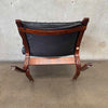 1960s Black Leather Westnofa Siesta Chair - Made in Norway