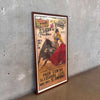 Vintage Bullfight Poster w/ Wood Frame