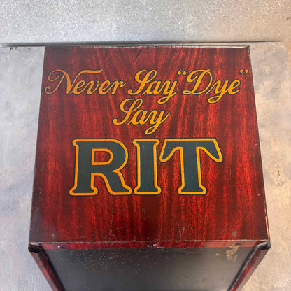 1920's Rit Dye Counter Display With Three Drawers