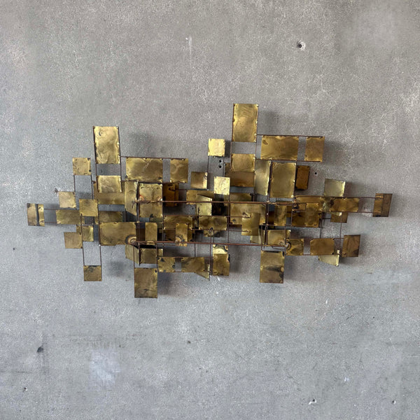 Signed 1969 Curtis Jere Wall Sculpture