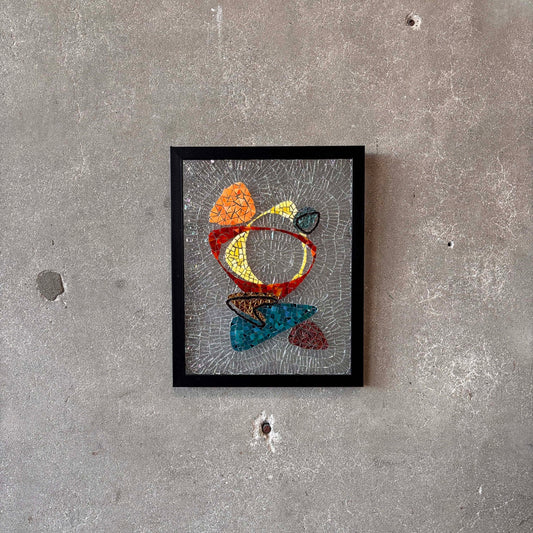 Retro Mosaic Glass Art by J. Carroll