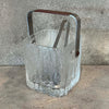 HOYA Glacier Crystal Ice Bucket w/ Tongs & Stainless Strainer - Made in Japan