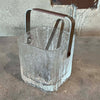 HOYA Glacier Crystal Ice Bucket w/ Tongs & Stainless Strainer - Made in Japan
