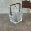 HOYA Glacier Crystal Ice Bucket w/ Tongs & Stainless Strainer - Made in Japan