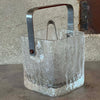 HOYA Glacier Crystal Ice Bucket w/ Tongs & Stainless Strainer - Made in Japan