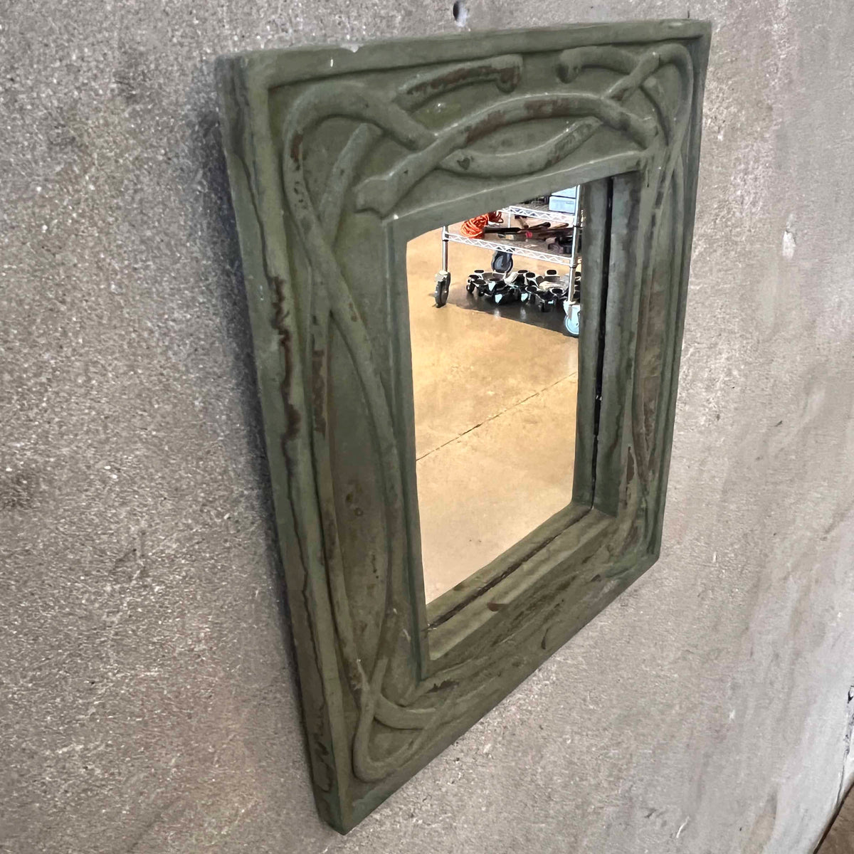 Celtic Style Mirror With Concrete Frame