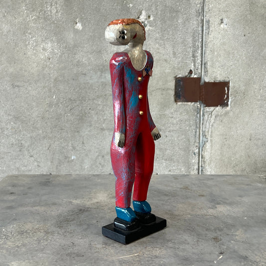 Ned E. Shultz "Woman With Weave" #536 - 2014 Wooden Sculpture