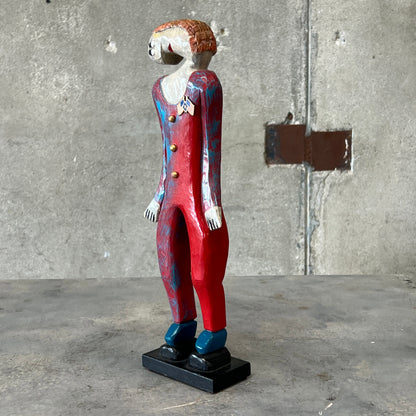 Ned E. Shultz "Woman With Weave" #536 - 2014 Wooden Sculpture