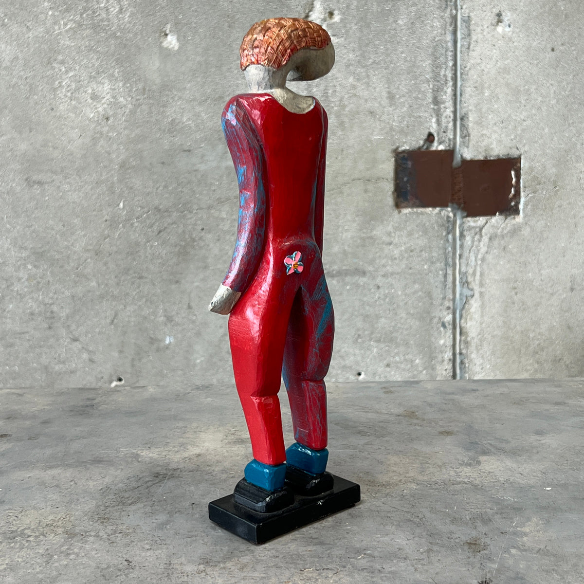 Ned E. Shultz "Woman With Weave" #536 - 2014 Wooden Sculpture
