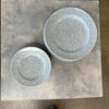 Set of 16 Mikasa Ultra Stone Gray Dinner & Salad Plates