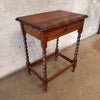 Vintage Berley Twist Single Drawer Table