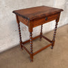 Vintage Berley Twist Single Drawer Table