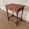 Vintage Berley Twist Single Drawer Table