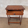 Vintage Berley Twist Single Drawer Table