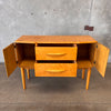 Rare Vintage Solid Wood Credenza By Heywood Wakefield