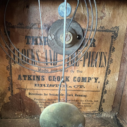 Mid Century (19th Century) Atkins Clock Company