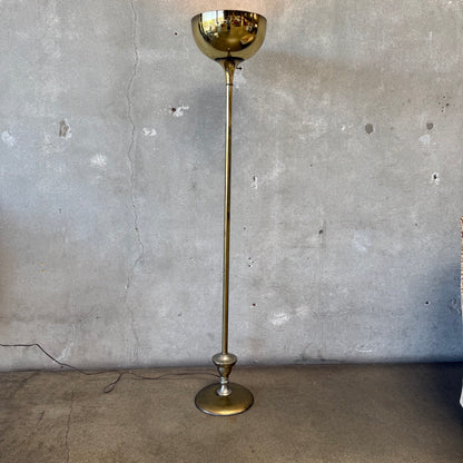 Mid Century Modern Brass Floor Lamp