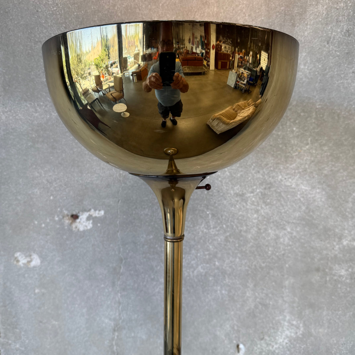 Mid Century Modern Brass Floor Lamp