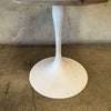Mid Century Modern Tulip Base Marble Top Side Table