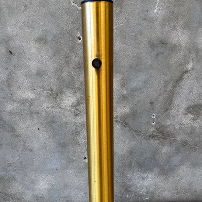 Vintage Italian Modern Brass Arc Floor Lamp - Six Lights w/ Dimmer
