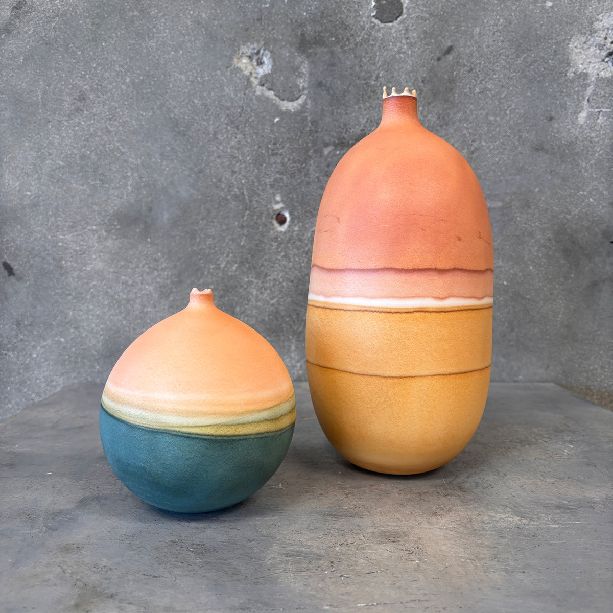 Pair of Elyse Graham Drip Vases