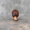 Turned Wood Bird Vase