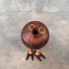 Turned Wood Bird Vase