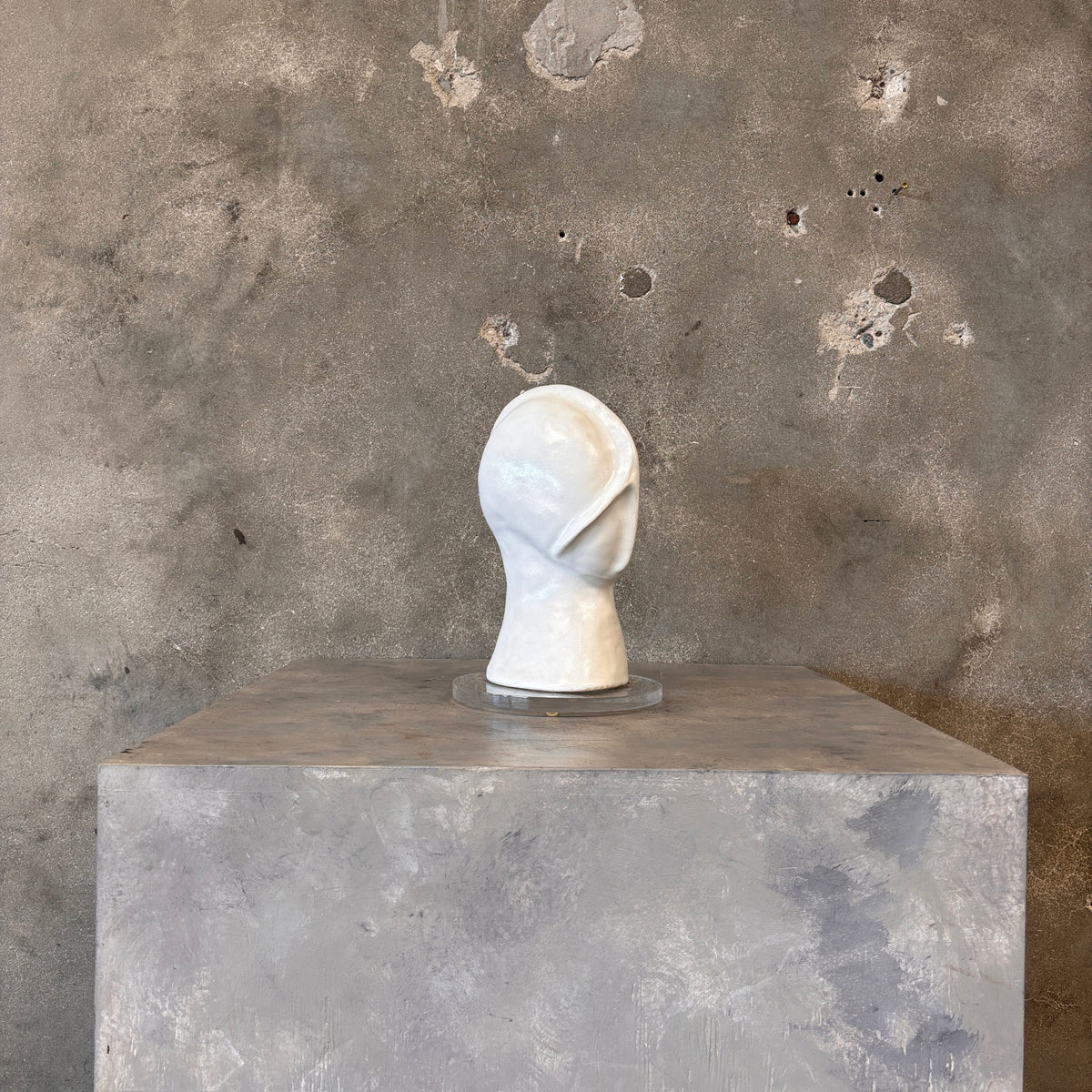Stan Nydell Head "White" on Lucite