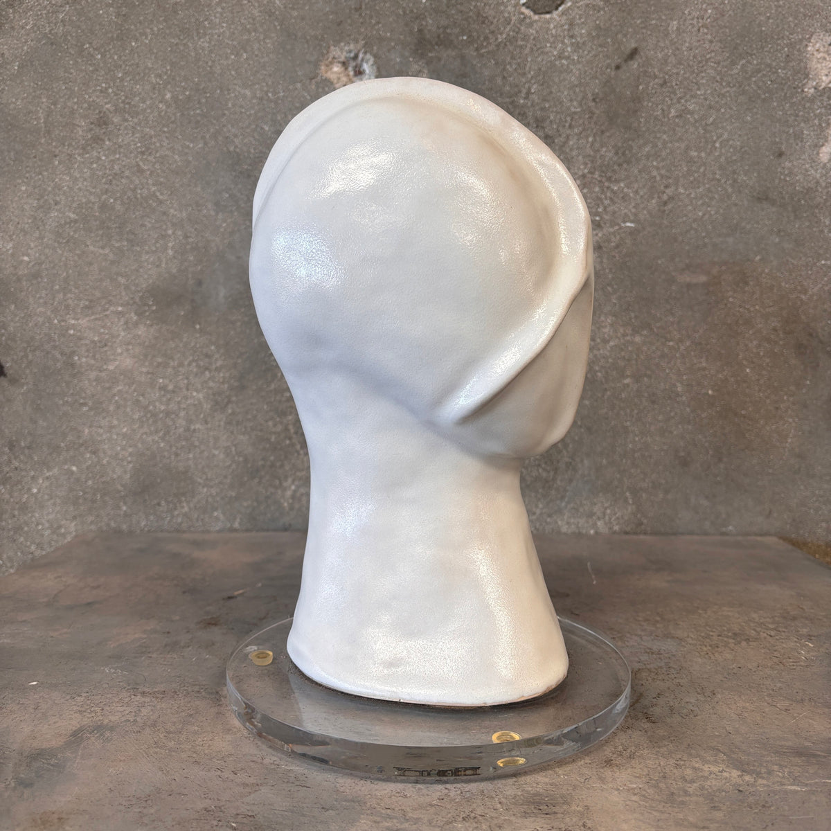 Stan Nydell Head "White" on Lucite