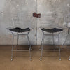 Set of Four Reproduction Harry Bertoia Chrome Wired Barstools