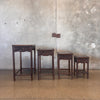 Set of Four Vintage JL George Hand Carved Nesting Tables