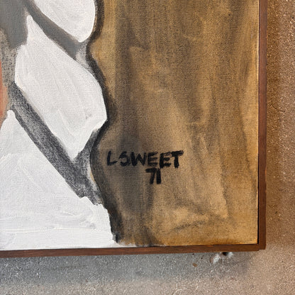 70s Painting Female Portrait