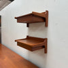 Pair of Teak Floating Nightstands/Shelves by Børge Mogensen