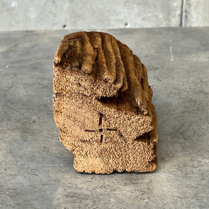 Vintage Hand Turned Live Edge Fence Post Bud Vase/Candle Holder