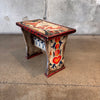 Peter Hunt Folk Art 1946 Bench - Side Table Hand Painted