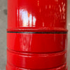 Vintage Mid Century Modern Red Porcelain Enamel Finish Preway Fireplace