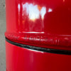 Vintage Mid Century Modern Red Porcelain Enamel Finish Preway Fireplace