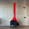 Vintage Mid Century Modern Red Porcelain Enamel Finish Preway Fireplace